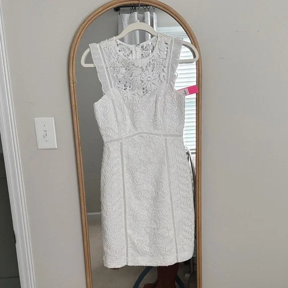 Lilly Pulitzer White Lace Mini Dress - Picture 6 of 6